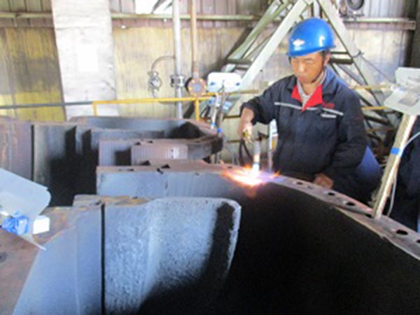 钢铁企业高炉TRT中分面腐蚀修复