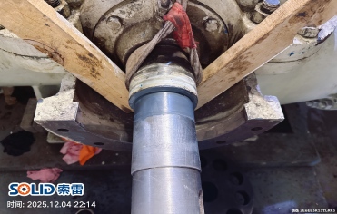 索雷技术在线维修循环水泵轴磨损